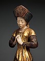 Mourning Woman, Walnut, polychromy and gilding, South Netherlandish