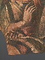 Exodus Painting, five elements from a painted hanging depicting the Crossing of the Red Sea, Indigo dyed open-weave linen, tempera, Byzantine