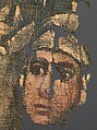 Exodus Painting, five elements from a painted hanging depicting the Crossing of the Red Sea, Indigo dyed open-weave linen, tempera, Byzantine