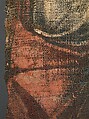 Exodus Painting, five elements from a painted hanging depicting the Crossing of the Red Sea, Indigo dyed open-weave linen, tempera, Byzantine