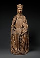 Enthroned Virgin and Child, Oak with traces of polychromy, North French