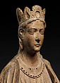 Enthroned Virgin and Child, Oak with traces of polychromy, North French
