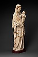 Virgin and Child, Marble, gilding, French