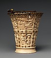 Situla (Bucket for Holy Water), Elephant ivory with gilded copper-alloy mounts and foil inlays, Carolingian