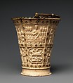 Situla (Bucket for Holy Water), Ivory with gilded copper-alloy mounts and foil inlays, Carolingian