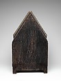 Tabernacle of Cherves, Copper (plaques): engraved, scraped, stippled, and gilt; (appliqués): repoussé, chased, engraved, scraped, and gilt; champlevé enamel: medium blue, turquoise, medium green, yellow, red, and white, modern wood mount, French