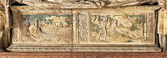 Entombment of Christ, Limestone, polychromy, French