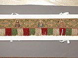 Praetexta of an Antependium, Linen, silk and gold thread, woven and embroidered, German