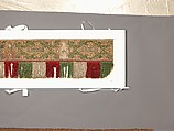 Praetexta of an Antependium, Linen, silk and gold thread, woven and embroidered, German