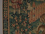 Woodcutters Working at a Deer Park (from the Hunting Parks Tapestries), Wool and silk thread, South Netherlandish