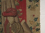 Courtiers in a Rose Garden: Two Ladies and Two Gentlemen, Wool warp, wool, silk, and metallic weft yarns, South Netherlandish