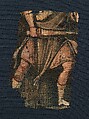 Exodus Painting, five elements from a painted hanging depicting the Crossing of the Red Sea, Indigo dyed open-weave linen, tempera, Byzantine