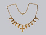 Gold Necklace with Ornaments, Gold, Byzantine