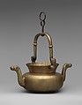 Laver, Brass, with iron swivel and suspension loops, Netherlandish