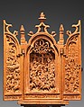 Miniature Altarpiece with the Crucifixion, Boxwood, Netherlandish