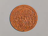 Medallion with the Betrayal of Jesus, Boxwood, Netherlandish