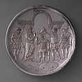 Plate with the Arming of David, Silver, Byzantine