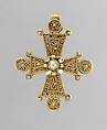 Cross with Pearls, Gold and pearls, Byzantine