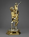 Reliquary Statuette of Saint Christopher, Silver, silver-gilt, French