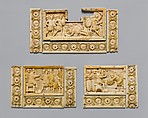 Panel from an Ivory Casket with Scenes of the Story of Joshua, Elephant ivory, traces of polychromy, Byzantine