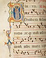 Gradual, Tempera and ink on parchment, with oak and tooled leather binding, Italian