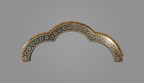 Tri-Lobed Arch from a Reliquary Shrine, Nicholas of Verdun and Cologne Followers Mosan, Champlevé enamel on gilded copper, German