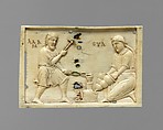 Panels from an Ivory Casket with the Story of Adam and Eve, Ivory, gilt, polychromy, Byzantine
