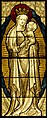 Stained Glass Panel with the Virgin and Child, Pot-metal, white glass, vitreous paint, silver stain, German