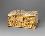 Box with Romance Scenes, Elephant ivory, French