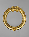 Neck Ring, Gold, iron core, bees wax, Celtic