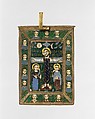 The Fieschi Morgan Staurotheke, Gilded silver, gold, enamel worked in cloisonné, and niello, Byzantine