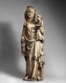Virgin and Child, Marble with gilding, French