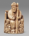 Bishop Chess Piece, Walrus ivory, Scandinavian