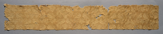 Figured woven silk textile fragment with birds, Silk, weft-faced compound twill (Samit) weave, Byzantine