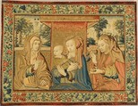 The Holy Family with Saint Anne, Linen warp, wool, silk, silver, and gilt wefts, (cont. see notes), South Netherlandish