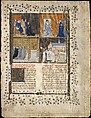 Leaf from a Manuscript of Valerius Maximus, Workshop of Pierre Remiet (French, documented 1368–1396), Tempera, ink, and gold on parchment, French