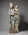 Virgin and Child, Sandstone, polychromy, German
