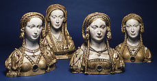 Reliquary Bust of Saint Balbina, Oak, with paint and gilding, and human remains, South Netherlandish
