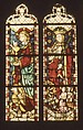 Saint John The Evangelist, Pot-metal, colorless glass, and vitreous paint, French
