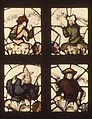 The Prophet Ezechiel, from a Tree of Jesse Window, Pot-metal, colorless glass, and vitreous paint, British