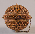 Prayer Bead with the Crucifixion and Jesus Carrying the Cross, Boxwood, Netherlandish