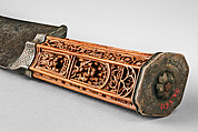 Knife, Boxwood, steel, and silver, Netherlandish