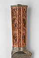 Knife, Boxwood, steel, and silver, Netherlandish