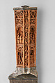 Knife, Boxwood, steel, and silver, Netherlandish