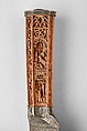 Knife, Boxwood, steel, and silver, Netherlandish
