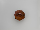 Prayer Bead in the Form of the Virgin's Head with Jesus Carrying the Cross and the Crucifixion, Fruitwood, German (?)