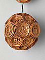 Large Bead: Job Rosary of Henry VIII and Katherine of Aragon, Boxwood, Netherlandish