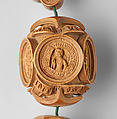 Bead 1: A Sibyl Rosary of Henry VIII and Katherine of Aragon, Boxwood, Netherlandish