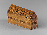 Miniature Coffin, Boxwood, Netherlandish
