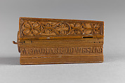 Miniature Coffin, Boxwood, Netherlandish
